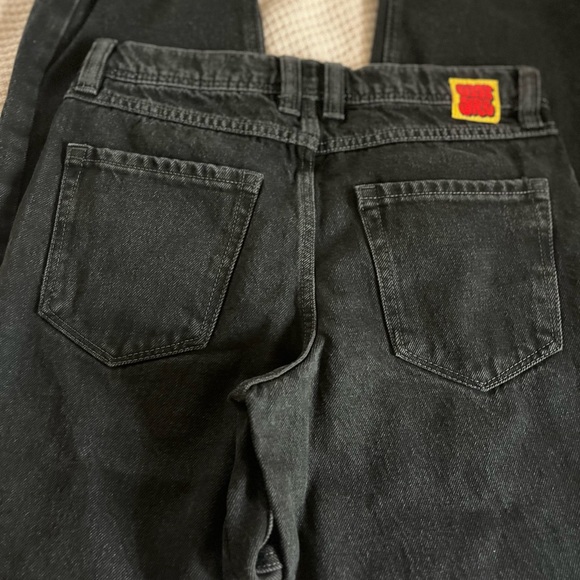 Empyre Jeans Womens 26 black Straight Baggy Loose Dark Denim - Picture 5 of 8